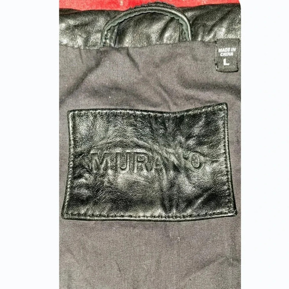 Murano Lambskin Leather Jacket Men's Large Like New - Picture 6 of 10